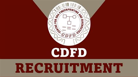 cdfd recruitment